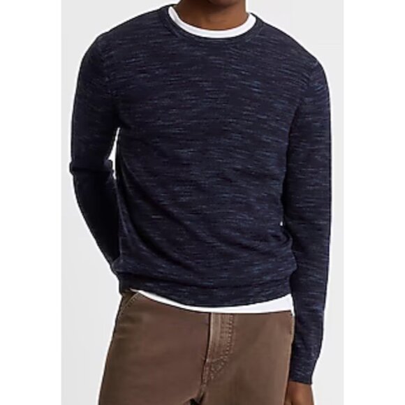 Express Other - Express Men’s XL Space Dyed Crew Neck Extra Fine Merino Wool Sweater